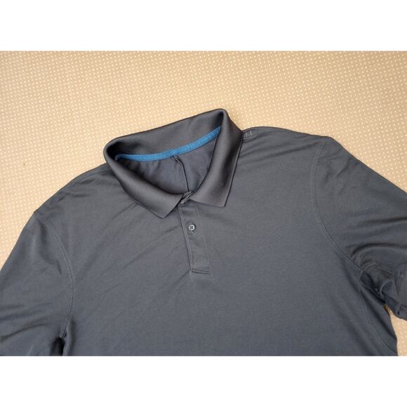 Lululemon Polo Shirt Men Size Medium Gray Performance Button - Picture 4 of 11